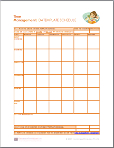 The Weekly Schedule Template The Weekly Schedule Template