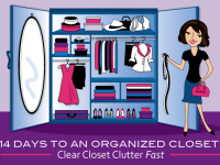 14 Days To An Organized Closet: Clear Closet Clutter Fast