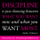 Discipline is just choosing between what you want now and what you want most