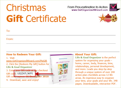Redeem Your Gift Certificate Redeem Your Gift Certificate
