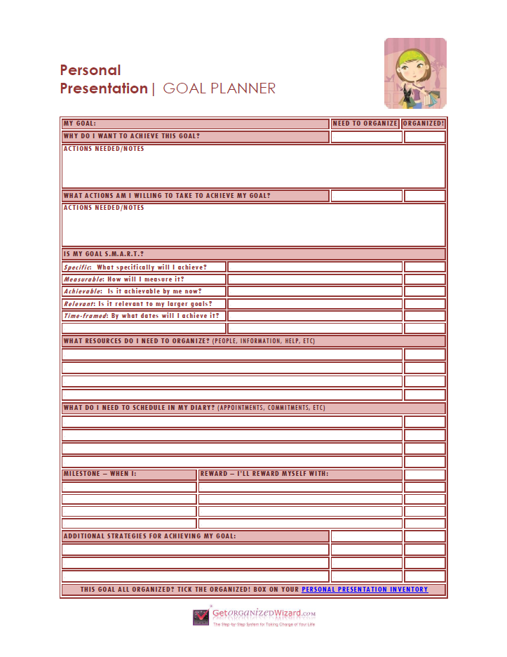 Sample Goal Planner