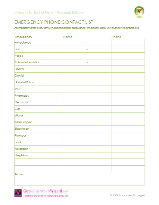 Employee Emergency Contact List Form Emergency Essentials Kit Uk Emergency Preparedness Emergency Contact List Template
