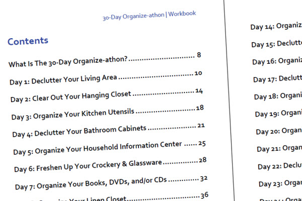 30-Day Organize-athon