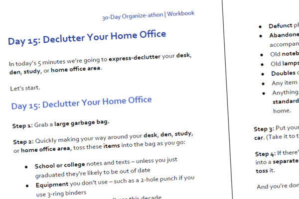 30-Day Organize-athon