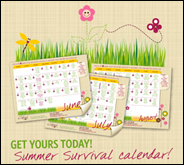 The Confident Mom’s Calendar for Surviving Summer with Kids!