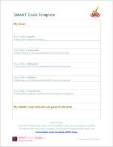 SMART Goals Planning Template