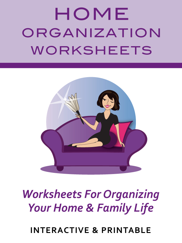 Home Organization Worksheets