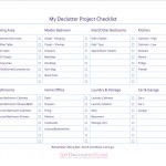 Declutter Project Checklist