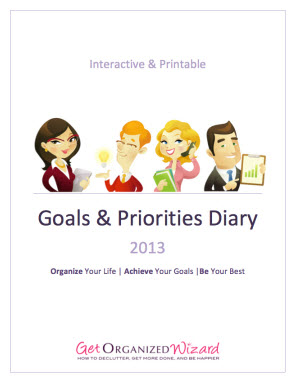 Goals and Priorities Diary