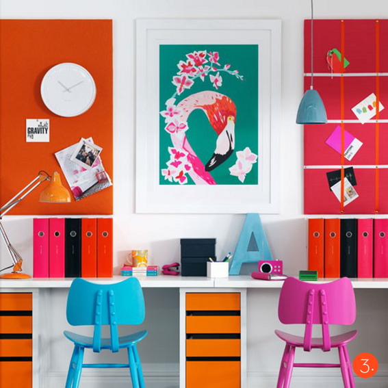 Colorful home office