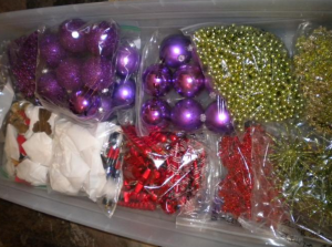 Storing Christmas Decorations