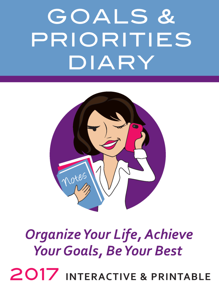Goals and Priorities Diary 2017 Get Organized Wizard