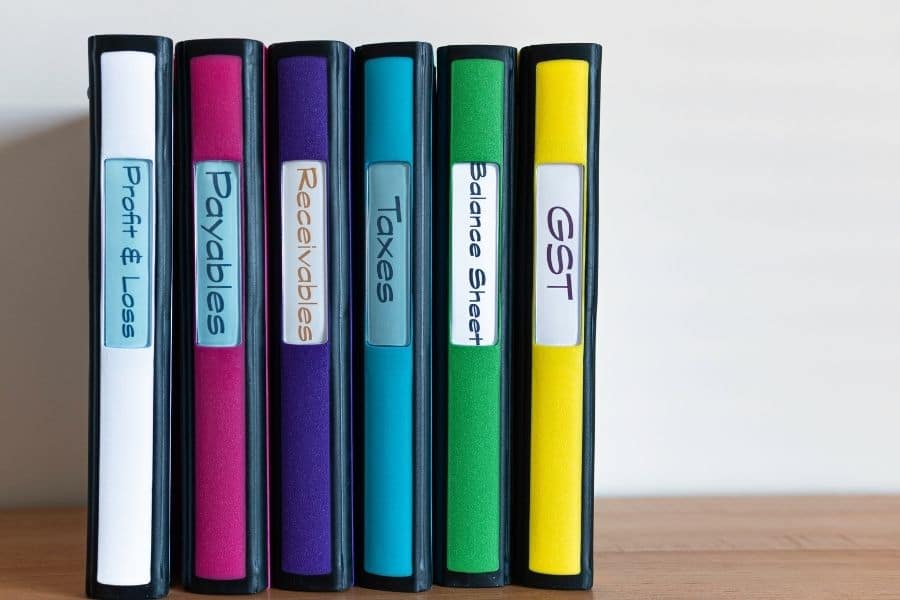 Set up a color code for your filing system