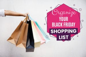 Organize Your Black Friday Shopping List