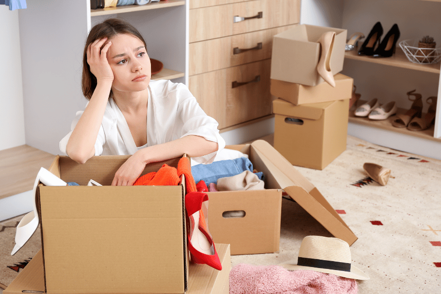 woman feeling stressed