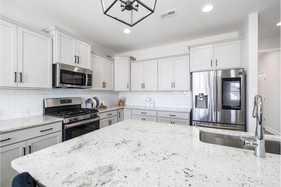 very well organized and clean kitchen