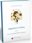 Organize In 5 Diary