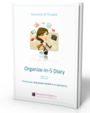 Organize In 5 Diary 2012