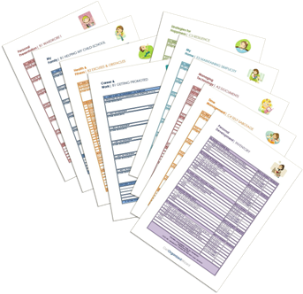 Guided checklists do the hard work for you - click to see the complete list of worksheets