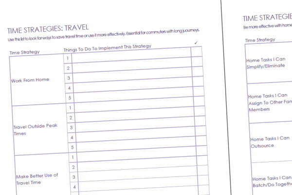 Time Management Worksheets